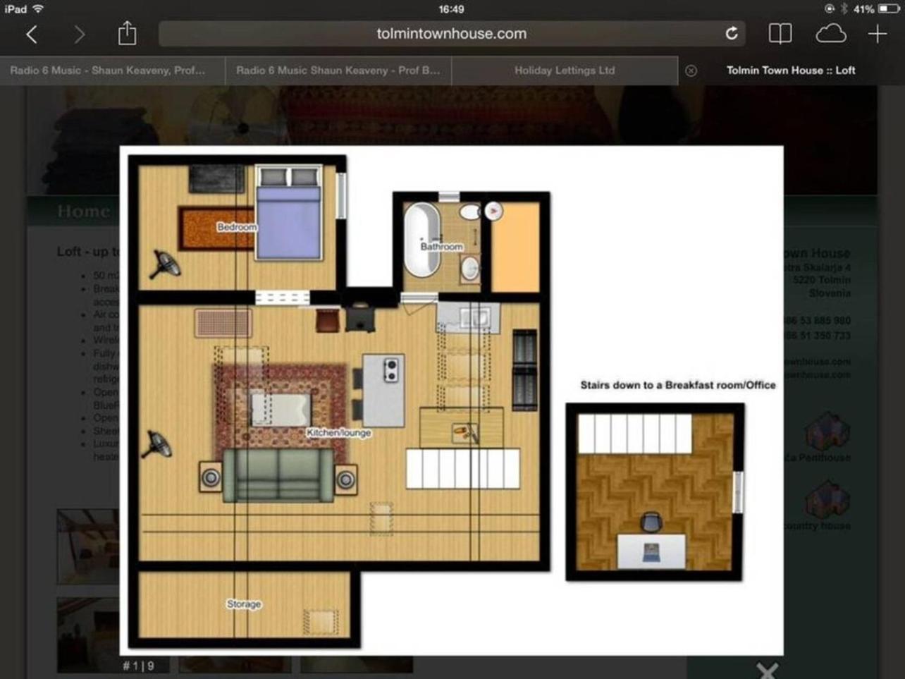 Tolmin Center Apartments Townhouse & Loft Exterior photo